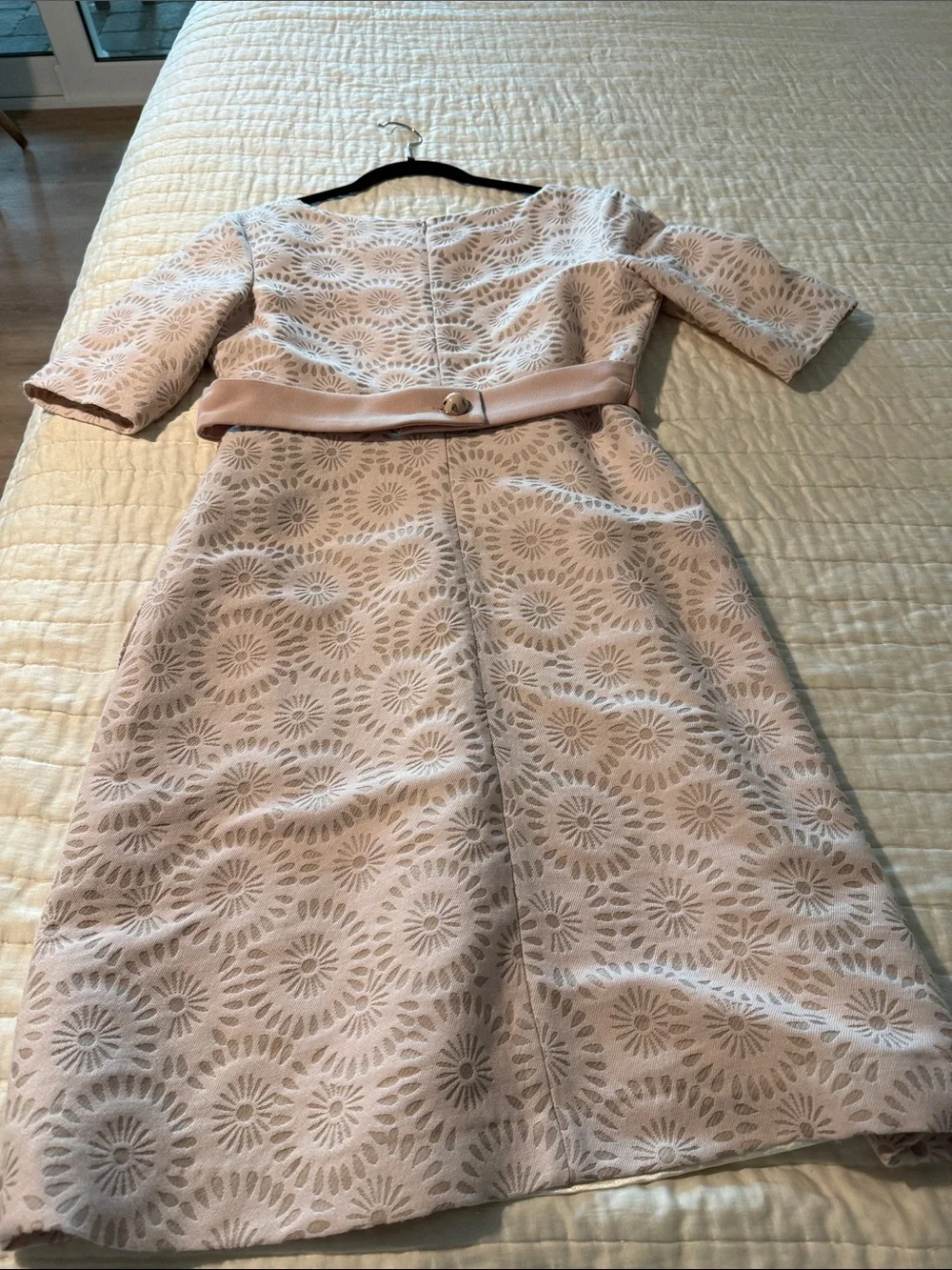 Elegant Women's Fit-and-Flare Dress in Blush